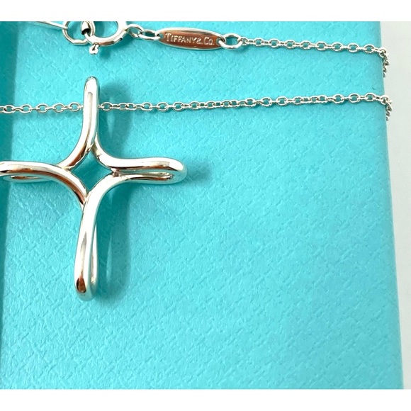Tiffany & Co. Jewelry Authentic Tiffany Co Vintage Elsa Peretti Infinity Cross Pendant
